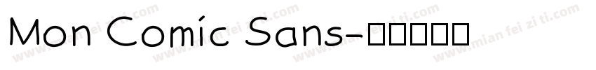 Mon Comic Sans字体转换